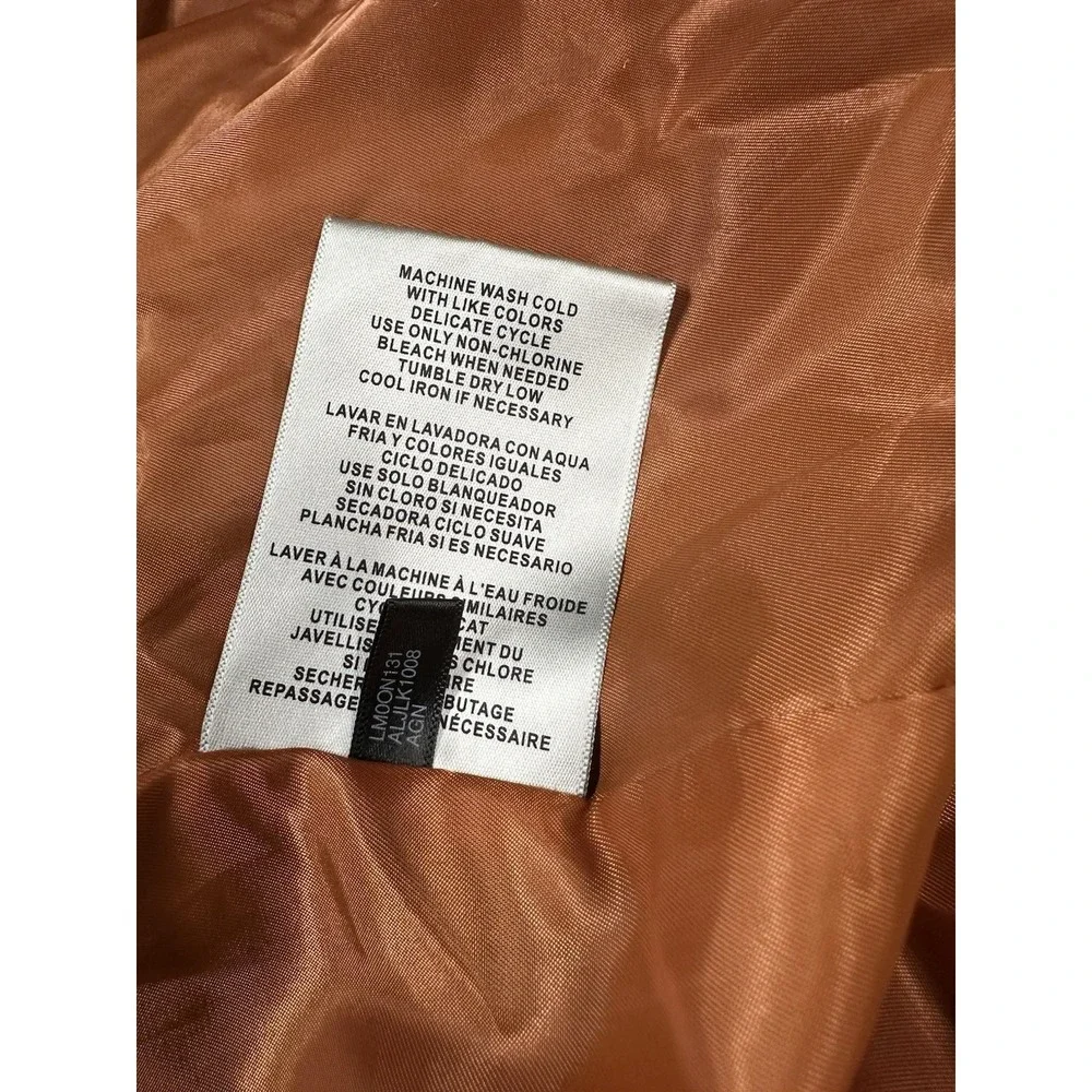Levis MA-1 Flight Bomber Jacket Mens Large Green Orange Zip Nylon